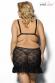 Evona - Chemise in pizzo con merletti e fiocchetto.