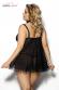 Fripa - Babydoll con volants e apertura anteriore.