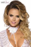 LOVAN-ORNAMENT - Girocollo con rosa e perla.