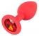 Plug in silicone con zircone.