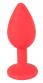 Plug in silicone con zircone.