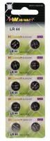 10 batterie a bottone LR44