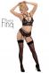 Set intimo in pizzo e velluto con catene.