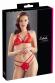 Completino intimo 2 pezzi con coppe apribili. Rosso