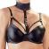 Intimo 3 pezzi nero con collare.