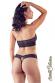 Bralette e tanga aperto con catena.