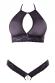Bralette e tanga aperto con catena.