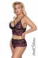 Top e culotte in pizzo bicolore.