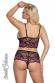 Top e culotte in pizzo bicolore.
