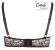 Reggiseno carioca con stringhe decorative.
