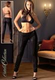 Top e legging con lustrini.