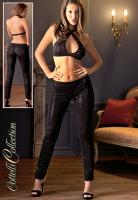 Top e legging con lustrini.