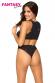 Top e slip elasticizzato con strass.