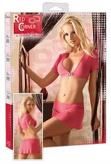 2 pezzi top e gonna rosa.