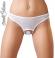 Tanga con perle al cavallo. Bianco
