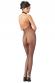 Catsuit nera con colletto.