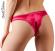 Tanga aperto al cavallo con perle. Rosso