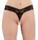 Tanga brasiliana in pizzo con perle.