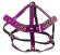 Imbracatura facciale color fucsia metallizzato con strass.