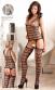 Catsuit stringato effetto reggicalze.