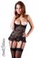 Chemise in pizzo senza coppe con reggicalze.