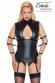 Guepiere bondage con slip aperti.