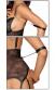 Body in pizzo con polsini e catene.