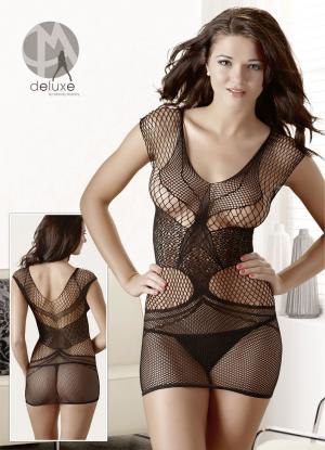 Chemise lavorata con motivi a rete mista.