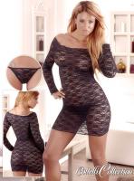 Chemise in pizzo nero.