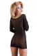 Chemise nera trasparente.