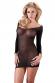 Chemise nera trasparente.