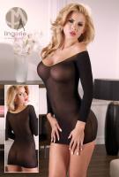 Chemise nera trasparente.