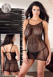Chemise a rete con motivo onde.