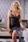 Chemise a rete elasticizzata con strisce lucide.