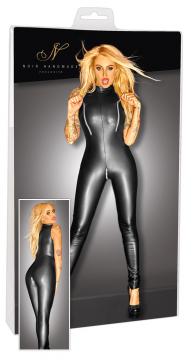 Sleeveless jumpsuit with zips.