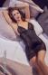 Chemise semitrasparente con inserti in pizzo.