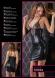 Vestito con inserti ricamati e strass.