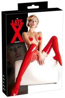 Coprigambe rosso in latex.