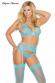 Set 3 pezzi in pizzo e tulle.