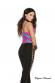 Top multicolor con zip.