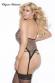 Guepiere leopardata con pizzo.
