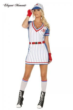 Costume baseball All American Player 5 pezzi.