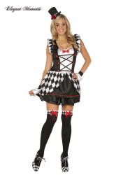 Costume Haute Harlequin 4 pezzi.