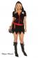 Costume corsara 5 pezzi. 3/4X. Include gonna e pinocchietti.