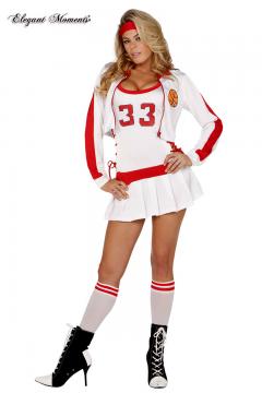 Costume giocatrice di basket 5 pezzi.