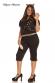 Costume felina 6 pezzi 1/2X. Include gonna e pinocchietti.