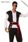 Costume pirata 5 pezzi.