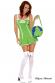 Costume Go Green Girl 3 pezzi.