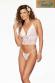 Completo intimo top e G-string bianco.