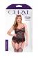Completo Diavoletta 3 pezzi nero/rosso con corna.
